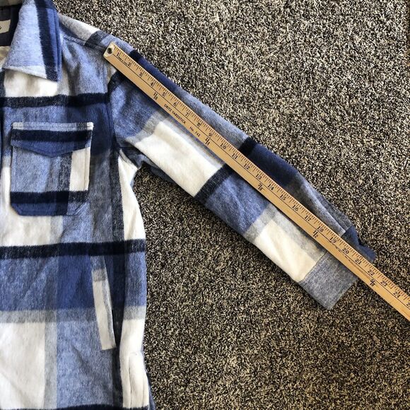 Sebby Women's Plaid Lined Oversized Jacket Size S - Picture 5 of 10